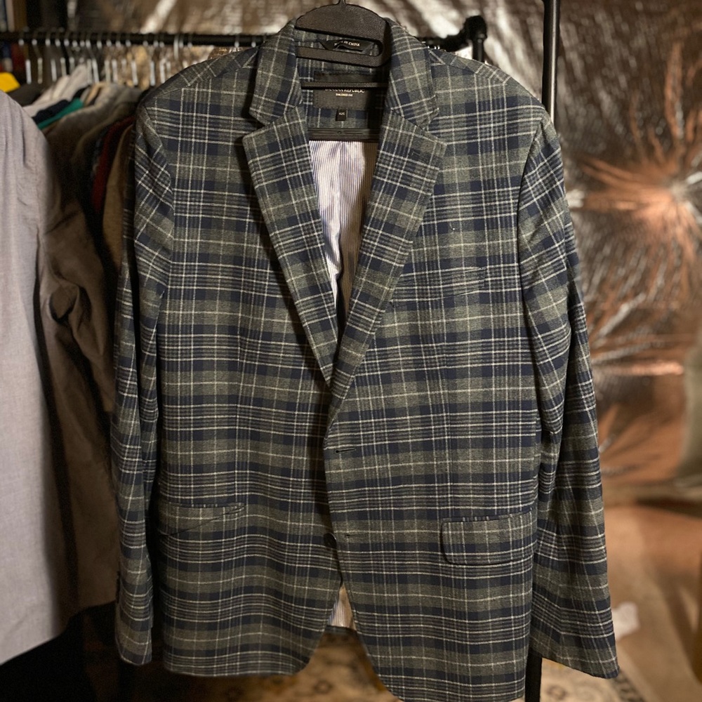 Checkered blazer
